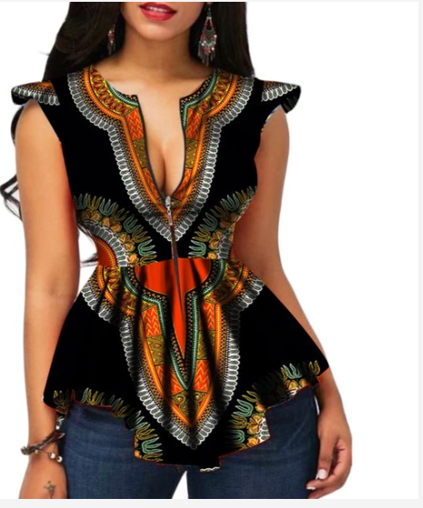 Cotton African Women's Blouse African Big Good J