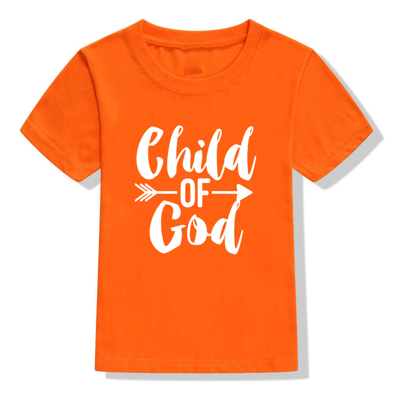 Kids Color Holiday Faith Shirt Christian Short Sleeve