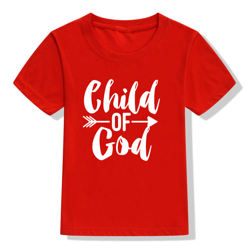 Kids Color Holiday Faith Shirt Christian Short Sleeve