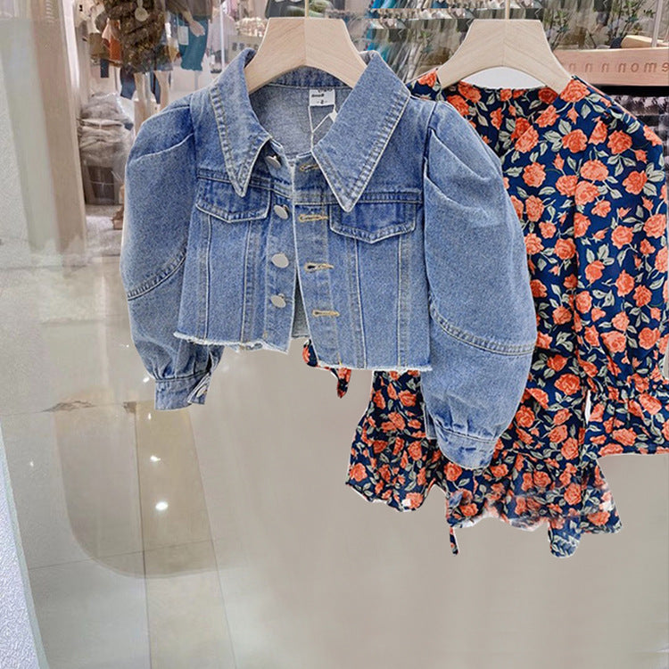 Korean New Girls' Fashion Sweet Denim Clothes